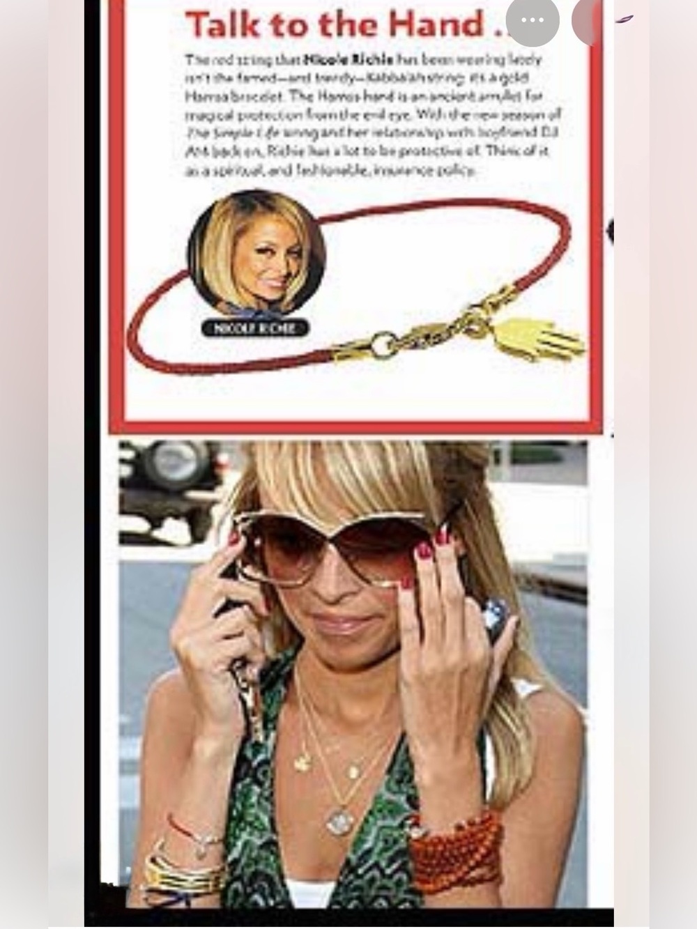 Red string hamsa bracelet - Picture 3 of 3